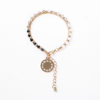 Alloy Fashion Geometric Bracelet  (round Pendant + Red Bead Chain) Nhhn0328-round-pendant-red-bead-chain sku image 6