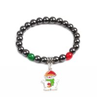 Außenhandel Grenz Überschreitende Magnetische Schwarze Gallenstein Armband Schneeflocke Weihnachts Armband Hematite Bracelet sku image 5