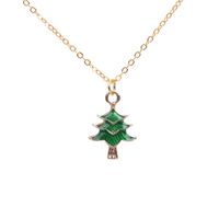 Européen Et Américain Bijoux De Noël Ornements Ornement Collier Alliage Gouttes Flocon De Neige Bonhomme De Neige Arbre De Noël Collier Usine Ventes Directes sku image 3