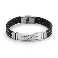 Leather Fashion Geometric Bracelet  (61186331) Nhlp1309-61186331 sku image 4