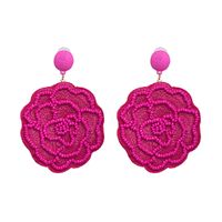 Alloy Fashion Flowers Earring  (red) Nhjj5318-red sku image 8