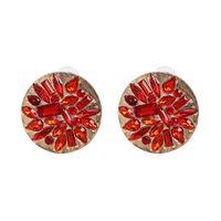 Alloy Fashion Geometric Earring  (red) Nhjj5314-red sku image 1