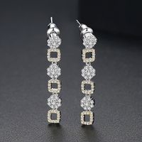 Alloy Korea Geometric Earring  (platinum-t01i01) Nhtm0447-platinum-t01i01 sku image 2