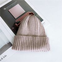 Der Neue Einfarbige Hut Für Frauen Im Herbst Und Winter Warme Woll Mütze Für Männer Und Frauen sku image 6