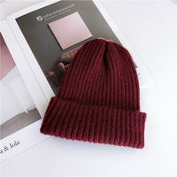 Der Neue Einfarbige Hut Für Frauen Im Herbst Und Winter Warme Woll Mütze Für Männer Und Frauen sku image 7