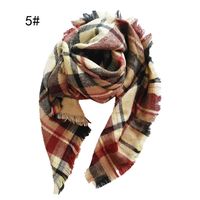 Cloth Fashion  Scarf  (1 Camel Color Grid -100) Nhhz0193-1-camel-color-grid-100 sku image 5