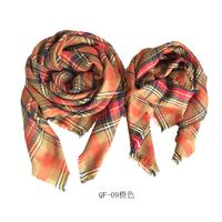 Parent-enfant Écharpe Européen Et Américain Automne Et D'hiver Nouveau Cachemire Plaid Carré Écharpe Plus-épais Surdimensionné Écharpe Femelle Châle Tonglu Fabricant sku image 9