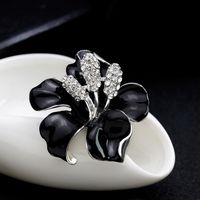 Alloy Fashion Flowers Brooch  (18k Purple Al001-d) Nhdr3128-18k-purple-al001-d sku image 5