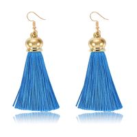 Europäische Und Amerikanische Frische Und Einfache Stil Ethnische Böhmische Lange Blaue Fransen Ohrringe Damen Schmuck Außenhandel sku image 1