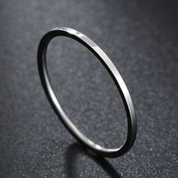 Japanischer Und Koreanischer Einfacher Extrem Dünner Zeigefinger Ring Glänzend Linie Gelenk Ring Roségold 1mm Edelstahl Ring sku image 5