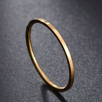 Titanium&stainless Steel Korea Geometric Ring  (steel Color-6) Nhhf1091-steel-color-6 sku image 8