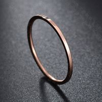 Japanischer Und Koreanischer Einfacher Extrem Dünner Zeigefinger Ring Glänzend Linie Gelenk Ring Roségold 1mm Edelstahl Ring sku image 15