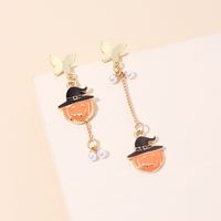 Halloween Pumpkin Elements Earrings Wholesale Nihaojewelry main image 2