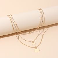 Multi-layer Sequin Bead Chain Necklace Female Women's Clavicle Chain main image 2