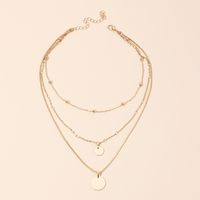 Multi-layer Sequin Bead Chain Necklace Female Women's Clavicle Chain main image 6