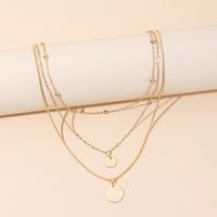 Multi-layer Sequin Bead Chain Necklace Female Women's Clavicle Chain main image 5