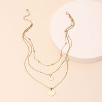 Multi-layer Sequin Bead Chain Necklace Female Women's Clavicle Chain main image 4