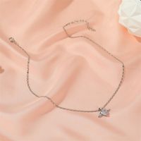 Fashion Heart Copper Diamond Women's Necklace main image 5