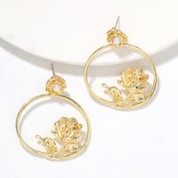 New Hot-selling Hollow Flower Creative Exaggerated Hot Style Earrings Wholesale main image 1