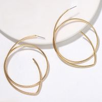 New Hot-selling Geometric Circular Hollow Creative Fashion Simple Earrings Wholesale main image 3