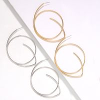 New Hot-selling Geometric Circular Hollow Creative Fashion Simple Earrings Wholesale main image 4