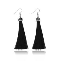 Alloy Bohemia Tassel Earring  (61189524 Black) Nhxs1867-61189524-black sku image 1