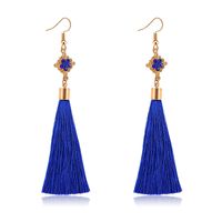 Alloy Bohemia Tassel Earring  (61189556 Sapphire Blue) Nhxs1842-61189556-sapphire-blue sku image 1