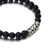 New Natural Volcanic Stone Ethnic Style Bracelet Yoga Beaded Elastic Bracelet Wholesale main image 3
