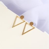 Fashion Creative Women's Geometric Triangle Back Hanging Geometric Earrings Wholesale main image 2