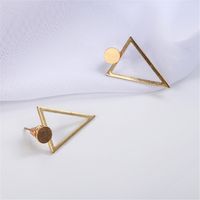 Fashion Creative Women's Geometric Triangle Back Hanging Geometric Earrings Wholesale main image 4