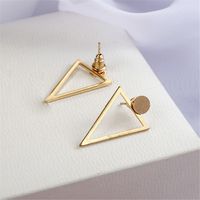 Fashion Creative Women's Geometric Triangle Back Hanging Geometric Earrings Wholesale main image 5