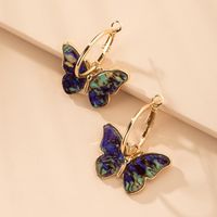 Koreanische Mode Einfache Frauen Schmetterling Ohrringe Großhandel Nihaojewelry main image 3