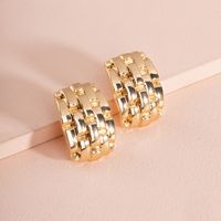 Fashion New Exaggerated New Geometric Retro Alloy Earrings For Women main image 5
