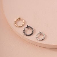 Fashion Exaggerated Retro Simple Alloy Earrings For Women Wholesale main image 3