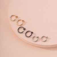 Fashion Exaggerated Retro Simple Alloy Earrings For Women Wholesale main image 4