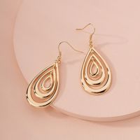 New Geometric Retro Exaggerated Three-layer Metal Earrings For Women main image 4