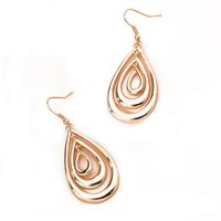 New Geometric Retro Exaggerated Three-layer Metal Earrings For Women main image 6