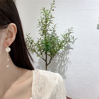 925 Silver Needle Korea Asymmetric Smiley Face Fashion New Trendy Wild Alloy Earrings main image 4