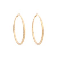 Geometric Big Circle Metal Ladies Ring Earrings Wholesale sku image 2