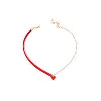 Collar Asimétrico De Perlas Con Cadena De Clavícula Para Mujer sku image 1