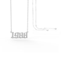 Stainless Steel 28 Years  Number Pendant Women's Necklace sku image 9