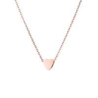 Hot Selling Geometric Heart-shaped Pendant Stainless Steel Necklace sku image 1