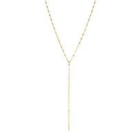 Collier En Acier Inoxydable Avec Pendentif Long Géométrique En Forme De Y sku image 1