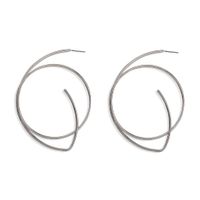 New Hot-selling Geometric Circular Hollow Creative Fashion Simple Earrings Wholesale sku image 1