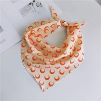 Nouveau Triangle Écharpe Petit Foulard Ethnique Style Petite Fleur Tout-match Parent-enfant Bandeau Bande De Cheveux Petite Soie Écharpe Printemps Et Automne D'été sku image 11