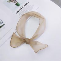 New Small Dot Silk Scarf For Women Spring And Autumn Summer Small Scarf Fashion All-matching Small Silk Scarf Organza Scarf Variety Ribbon sku image 4