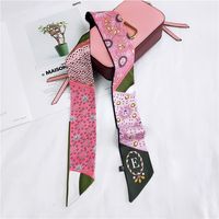 Chic Bande De Cheveux Nouveau Style Coréen Petit Foulard De Soie Femmes Printemps Et Automne D'été De Ruban Petit Ruban De Mode Polyvalent Écharpe sku image 12