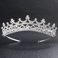 Européen Et Américain Classique De Mariée Couronne Entièrement Ornée De Bijoux En Cristal Bandeau Couronne D'anniversaire Coiffe De Mariage De Mariée Robe Accessoires Croix-frontière sku image 1