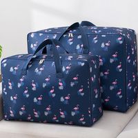 Fashionable Flamingo Oxford Cloth Waterproof Quilt Storage Bag Luggage Clothing Quilt Finishing Bag main image 4