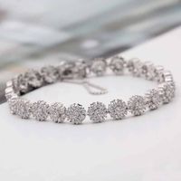 Nouveau Spécial Lumière L'intérêt De Luxe Mode Exquis Filles Bracelet Coréenne Style Micro Incrusté Zircon Fleur Bracelet 370133 sku image 2